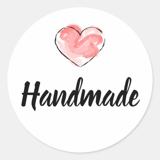 Handgemaakte bedrijfstickers ronde sticker (Voorkant)
