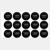 Handgemaakte bewerkbare gepersonaliseerde ronde labels (Vel)