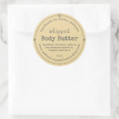 Handgemaakte Biologische Body Butter Label Zonlich (Tas)