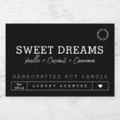 Handgemaakte Black Candle Product Label Stickers (Enkel label)