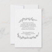 Handgemaakte bladeren Bereavement - Hartelijk dank Bedankkaart (Voorkant)