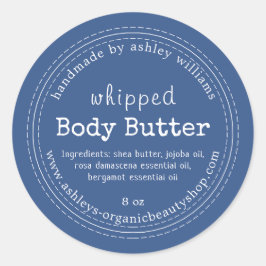 Handgemaakte Body Butter Biologisch Bedrijf Klassi Ronde Sticker