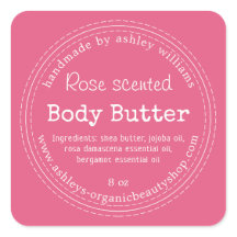 Handgemaakte Body Butter Biologisch Zakelijk Roze 