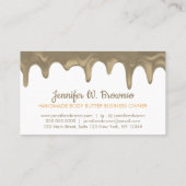 Handgemaakte Body Butter Business Drip Visitekaartje (Achterkant)