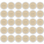 Handgemaakte Body Butter Kraft Paper 2 inch Sticke Sticker (Voorkant)