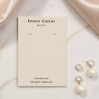 Handgemaakte Boho Chic Oorbel Houder Visitekaartje