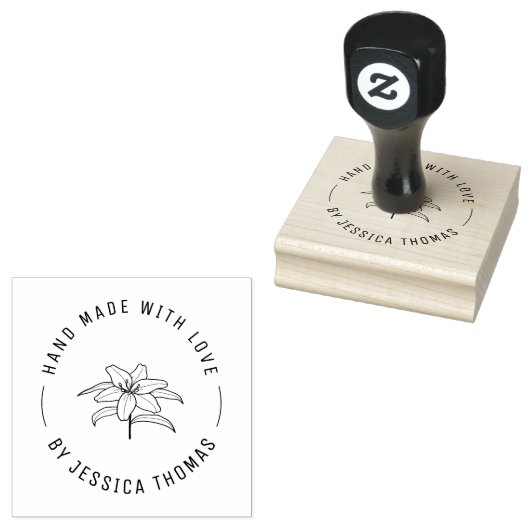 Handgemaakte botanische rubberstempel (Gestempeld)