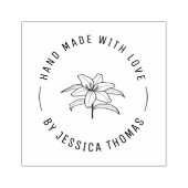 Handgemaakte botanische rubberstempel (Afrduk)