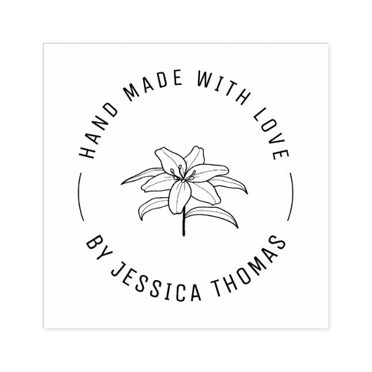 Handgemaakte botanische rubberstempel (Afrduk)