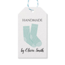 Handgemaakte Breien Ambacht Blauwe Sokken