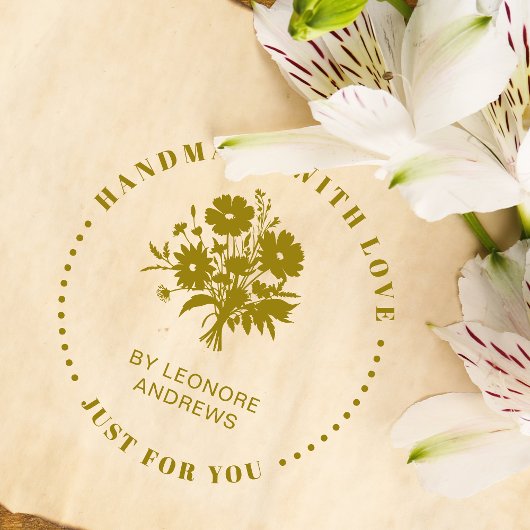 Handgemaakte Business Blooms Wildflower Boeket Rubberstempel