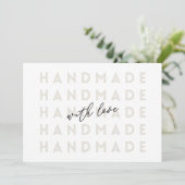 Handgemaakte Business Dank u Product Packing Kaart (Staand voorkant)