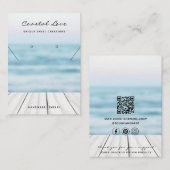 Handgemaakte Business QR Code Sieraden Display Kaa Contactkaartje (Voorkant / Achterkant)