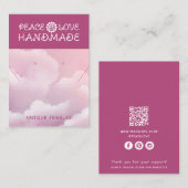 Handgemaakte Business QR Code Sieraden Display Kaa Contactkaartje (Voorkant / Achterkant)