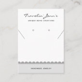 Handgemaakte Business QR Code Sieraden Display Kaa Contactkaartje (Voorkant)