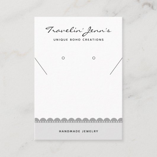 Handgemaakte Business QR Code Sieraden Display Kaa Contactkaartje (Voorkant)