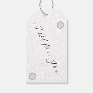 Handgemaakte cadeaukaart – Voor jou & Dank je wel Cadeaulabel