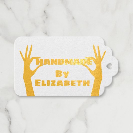 Handgemaakte Cadeaulabels (Voorkant (horizontaal))