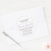 Handgemaakte Candle Soap Paarse Lavendel Productla Ronde Sticker (Envelop)