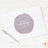 Handgemaakte carrosserieboter Organic Business Paa Ronde Sticker (Envelop)