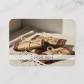 Handgemaakte chocolade QR-code foto Visitekaartje (Voorkant)