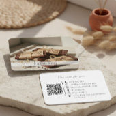 Handgemaakte chocolade QR-code foto Visitekaartje