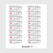 Handgemaakte Clear Lip Gloss Tube Label (Vel)