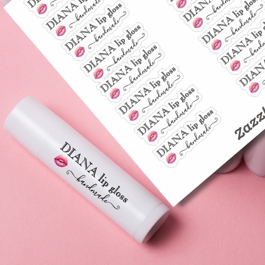Handgemaakte Clear Lip Gloss Tube Label