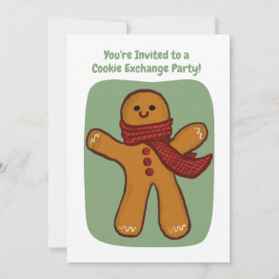Handgemaakte Cookie Exchange Party Holiday bewerkb Kaart