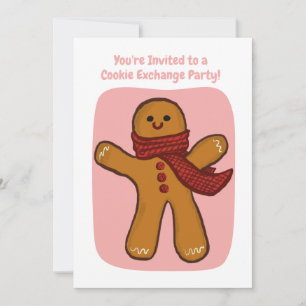 Handgemaakte Cookie Exchange Party Holiday bewerkb Kaart