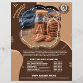 Handgemaakte cookies Menu Promotie Flyer (Voorkant)