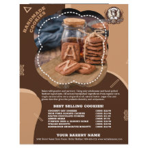 Handgemaakte cookies Menu Promotie Flyer