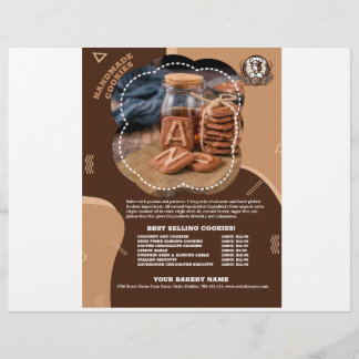 Handgemaakte cookies Menu Promotie Flyer