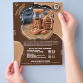 Handgemaakte cookies Menu Promotie Flyer (Hand)