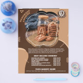Handgemaakte cookies Menu Promotie Flyer (Enkel)