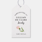 Handgemaakte Craft Small Business Branding Cadeaulabel (Voorkant)