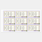 Handgemaakte Cream Ingrediënt Waterdicht Product L Labels (Vel)