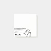 Handgemaakte Curve-lijnen aangepast aan het aangep Post-it® Notes (Voorkant)