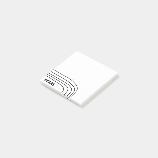 Handgemaakte Curve-lijnen aangepast aan het aangep Post-it® Notes (Schuin)