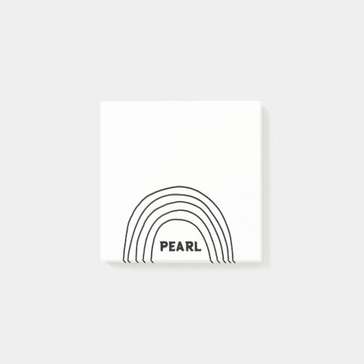 Handgemaakte Curve-lijnen aangepast aan het aangep Post-it® Notes (Voorkant)