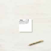 Handgemaakte Curve-lijnen aangepast aan het aangep Post-it® Notes (Op bureau)