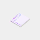 Handgemaakte Curve-lijnen aangepast aan het aangep Post-it® Notes (Schuin)