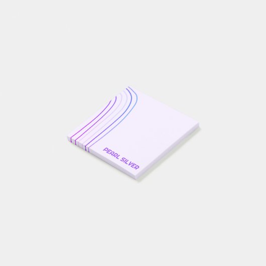 Handgemaakte Curve-lijnen aangepast aan het aangep Post-it® Notes (Schuin)