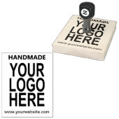 Handgemaakte Custom Business Logo Rubberstempel (Gestempeld)