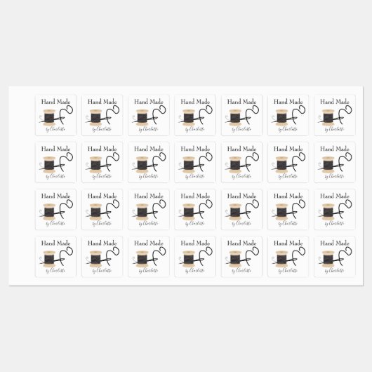 Handgemaakte dressmakers gepersonaliseerd labels (Vel)