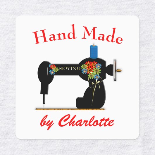 Handgemaakte Dressmakers Gepersonaliseerde Labels (Design 2)