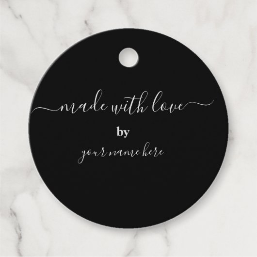 Handgemaakte Eenvoudige legante verpakking Bedankjes Labels (Voorkant)