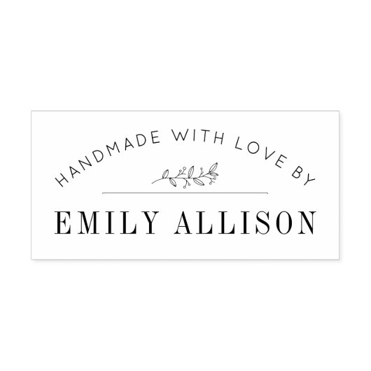 Handgemaakte elegante botanische bewerkbaar  zelfinktende stempel (Design)