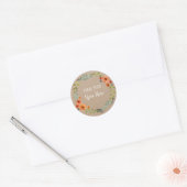 Handgemaakte  flessenmakreel met schroefdraad ronde sticker (Envelop)