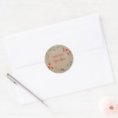 Handgemaakte  flessenmakreel met schroefdraad ronde sticker (Envelop)